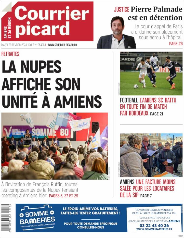 Portada de Courrier Picard (France)