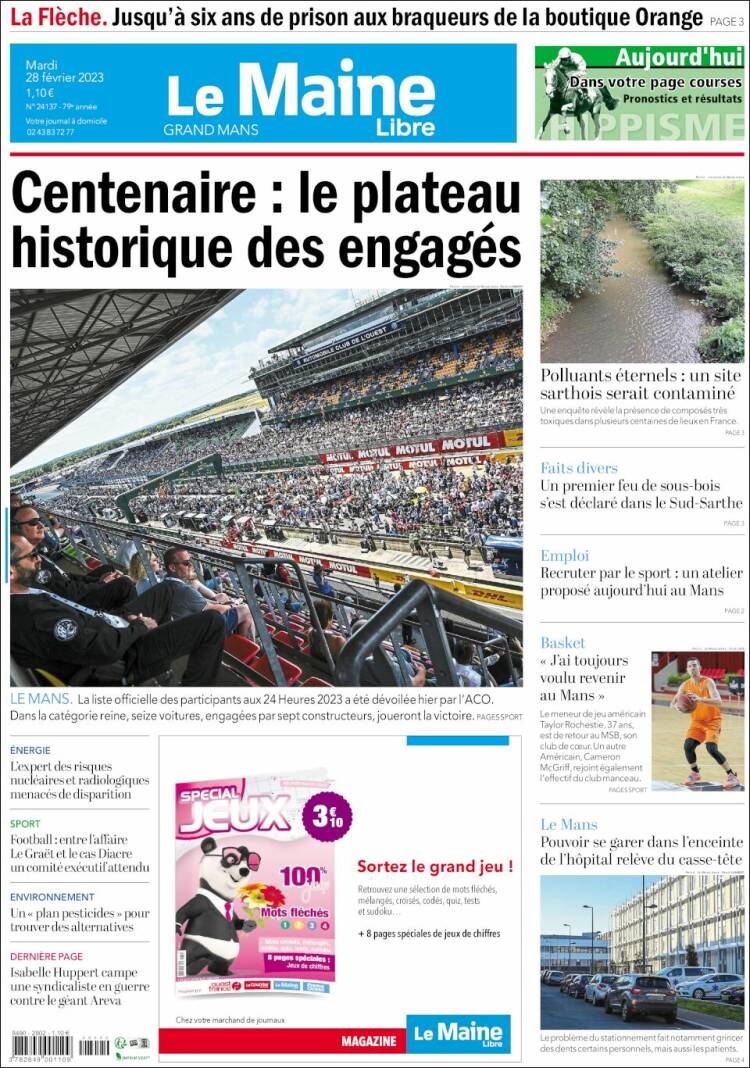 Portada de Le Maine Libre (France)
