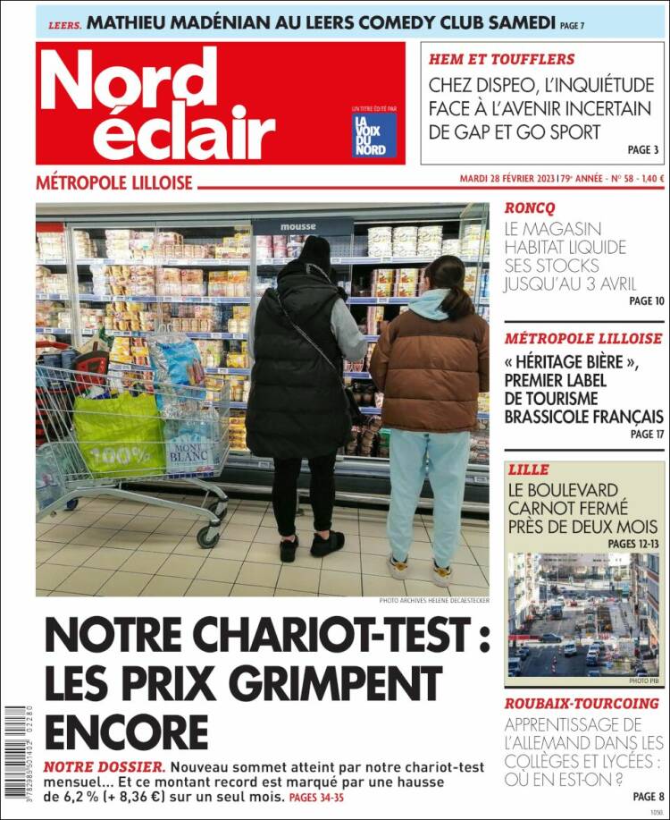 Portada de Nord Éclair (Francia)