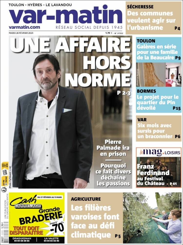 Portada de Var-Matin (France)