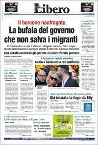 Portada de Libero (Italia)