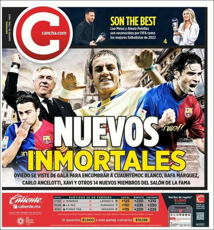 Portada de Cancha (M&eacute;xico)