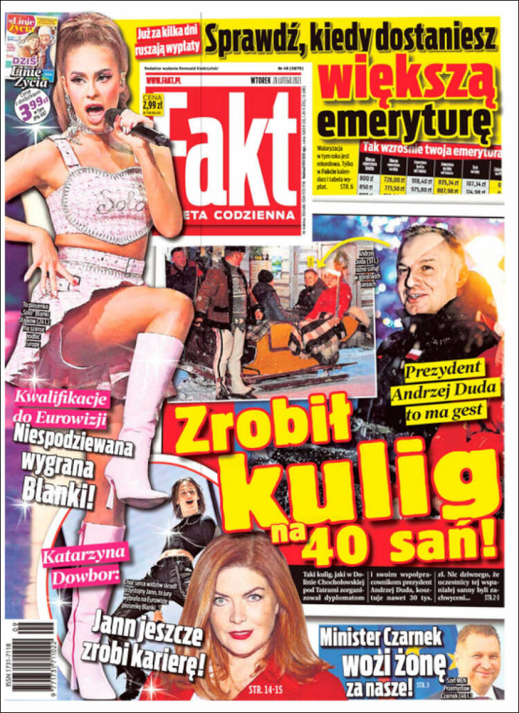 Portada de Fakt (Polonia)