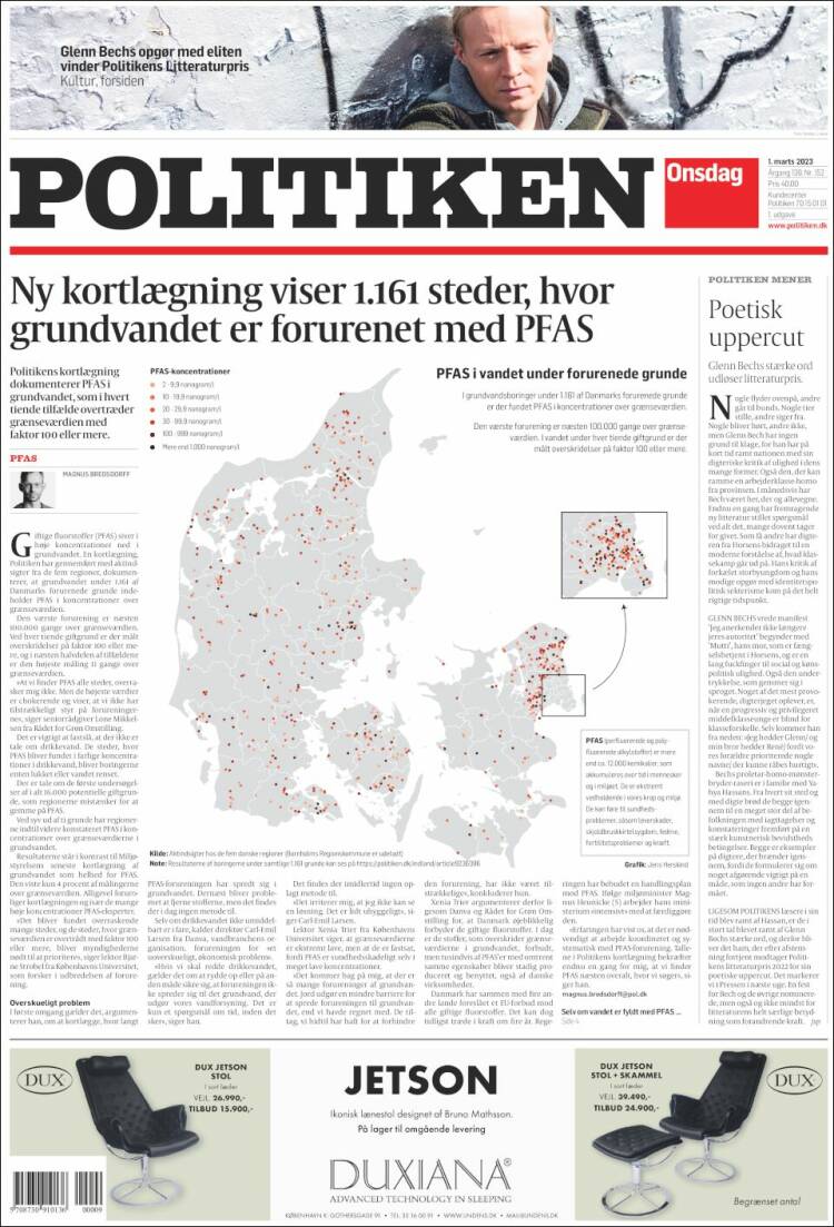 Portada de Politiken (Denmark)