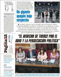 Portada de Página/12 (Argentina)