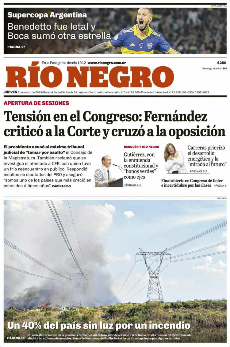 Portada de Rio Negro (Argentina)