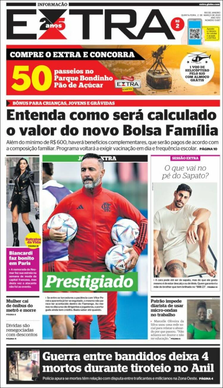 Portada de Extra (Brasil)