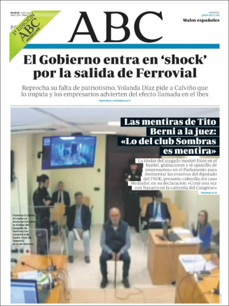 Portada de ABC (España)
