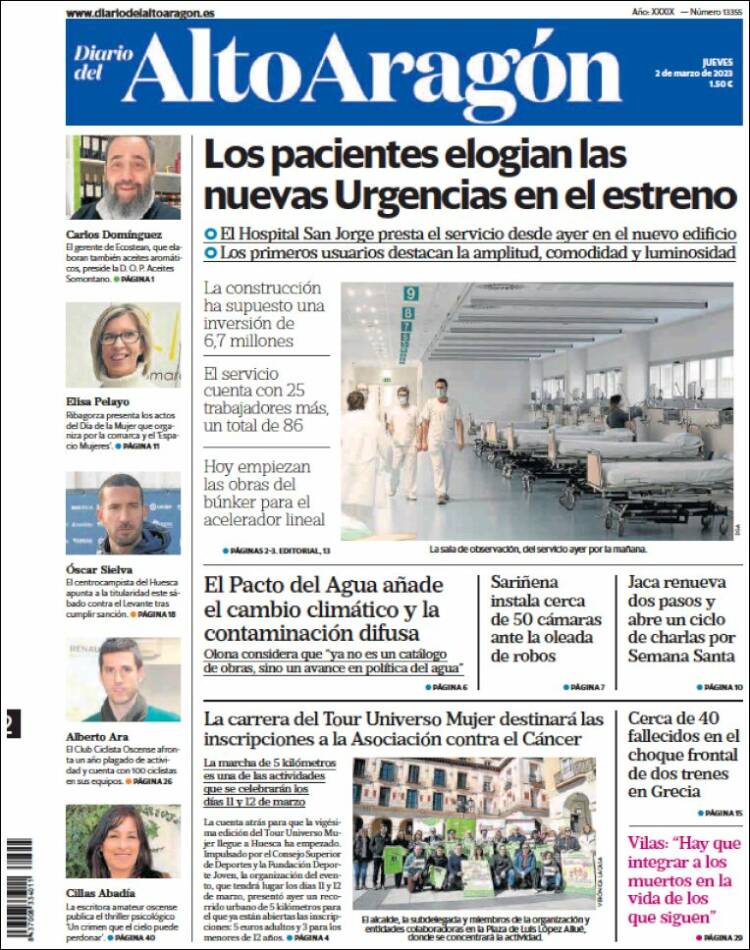 Portada de Diario del AltoAragón (España)