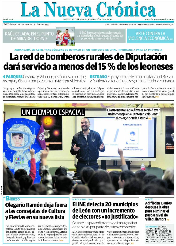 Portada de La Nueva Crónica (España)