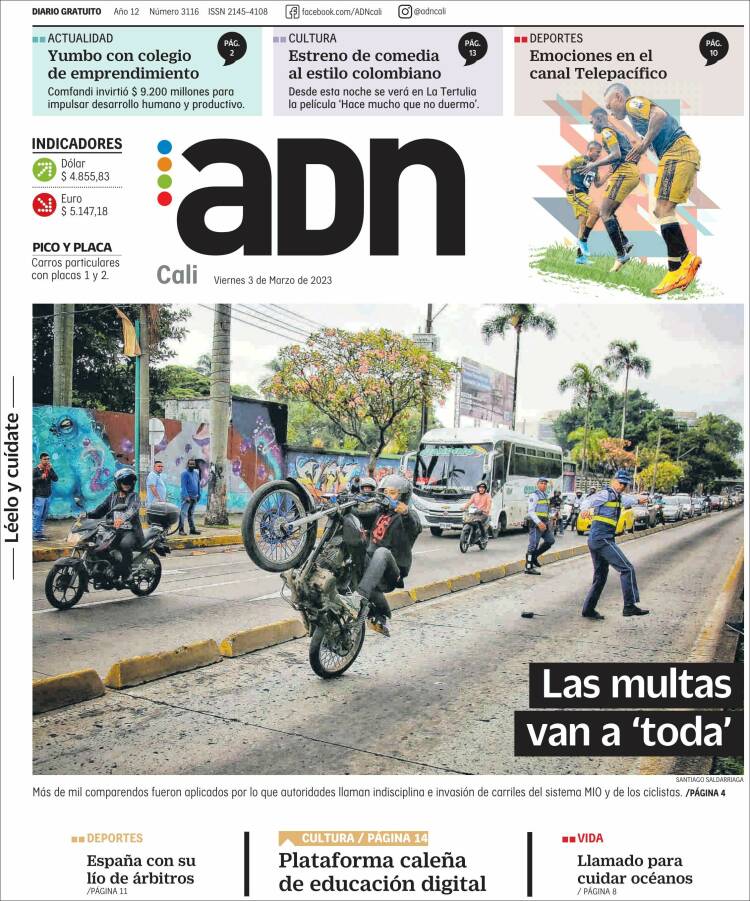 Portada de ADN - Cali (Colombia)