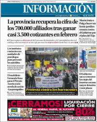 Portada de Diario Información (España)