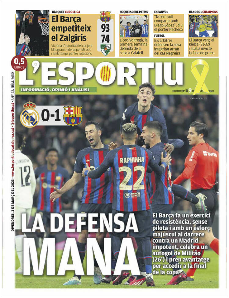 Portada de L'Esportiu (España)