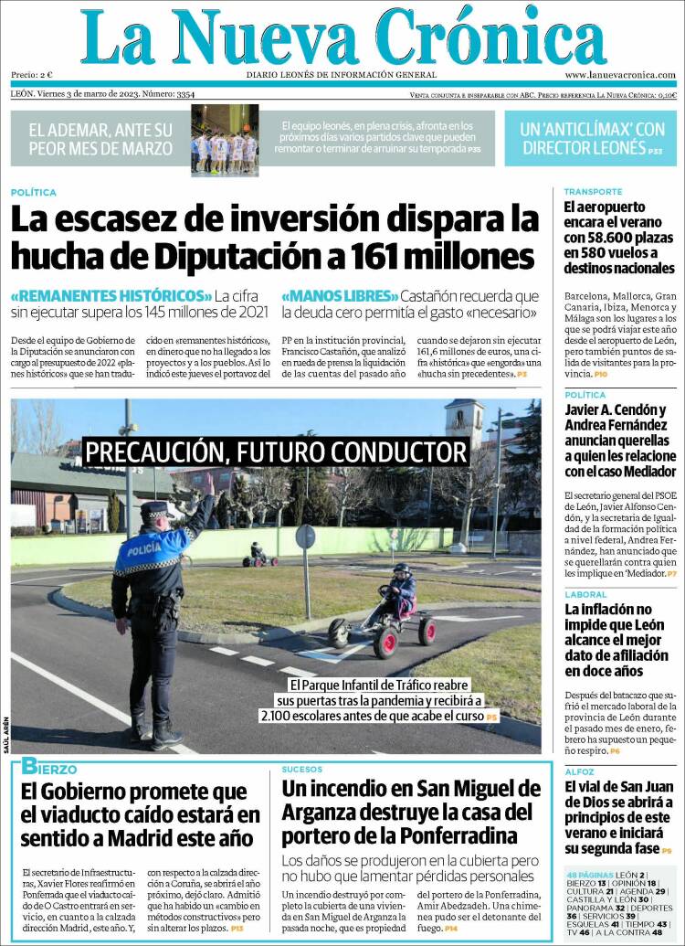 Portada de La Nueva Crónica (España)