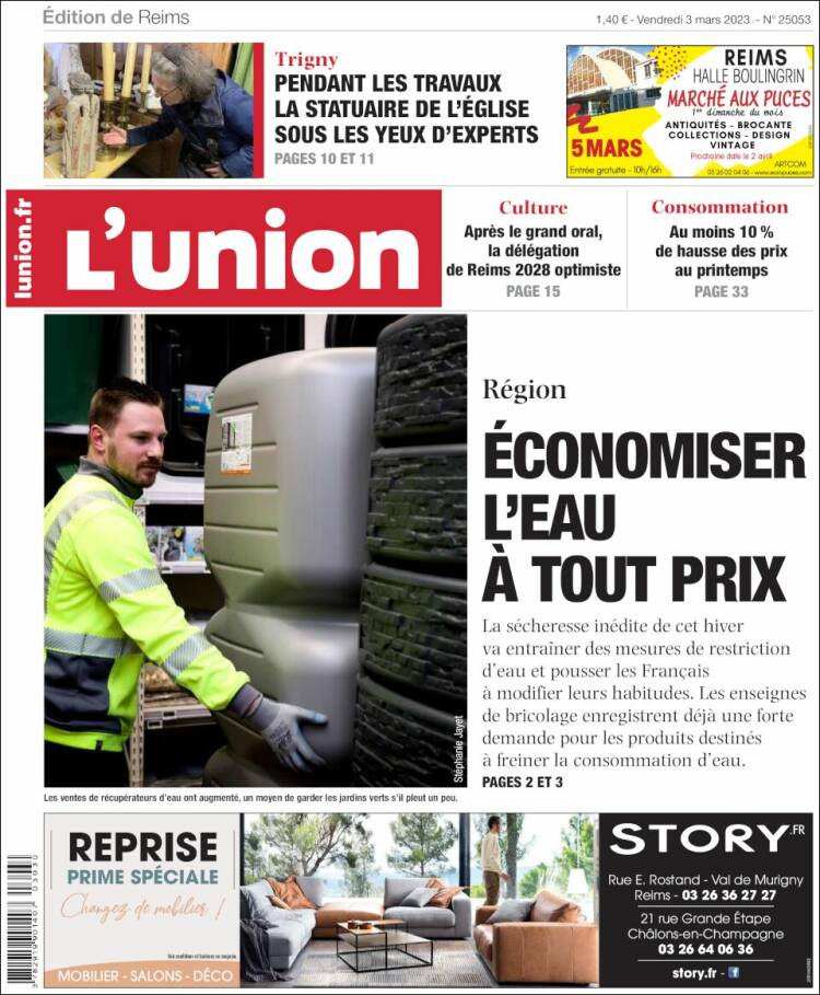 Portada de L'Union (Francia)