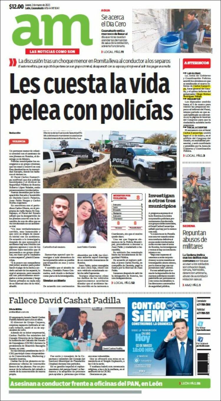 Portada de Al Día A.M. (M&eacute;xico)