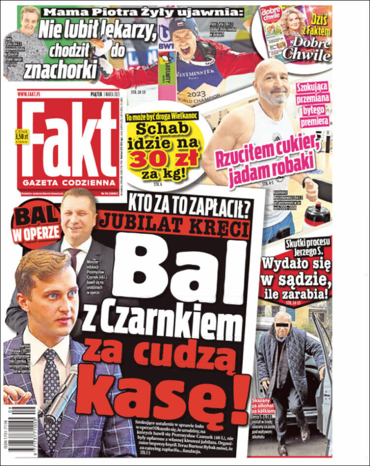 Portada de Fakt (Polonia)