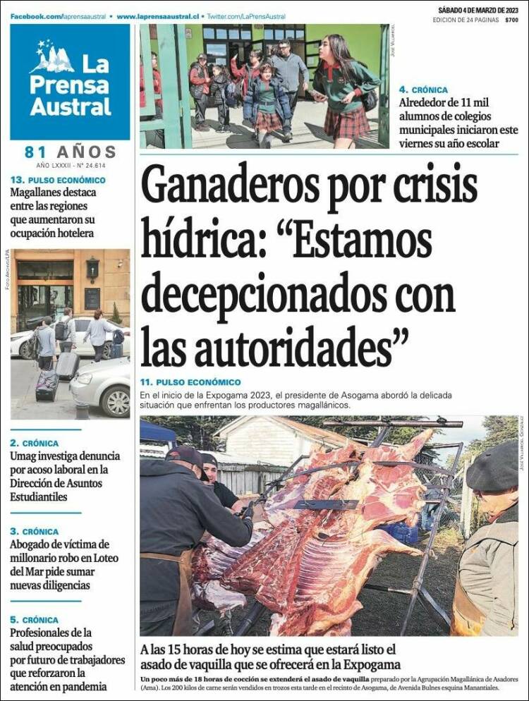 Portada de El Magallanes (Chile)