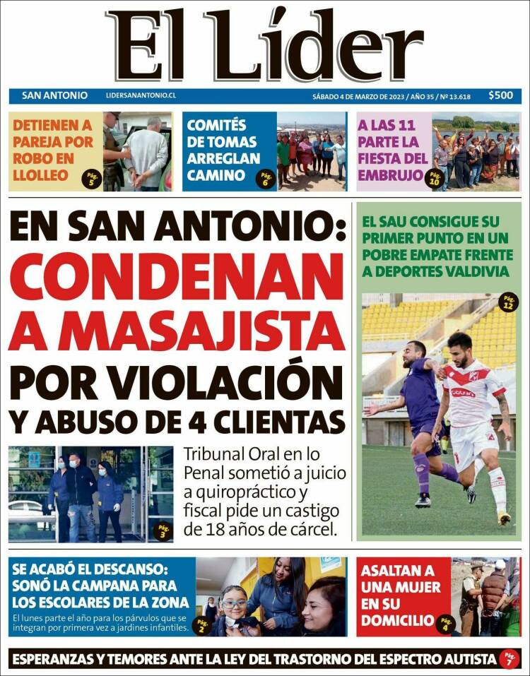 Portada de Lider de San Antonio (Chile)