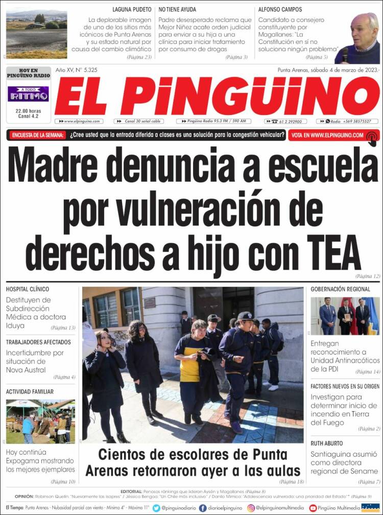 Portada de El Pingüino (Chile)
