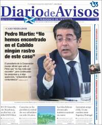 Portada de Diarios de Avisos (España)