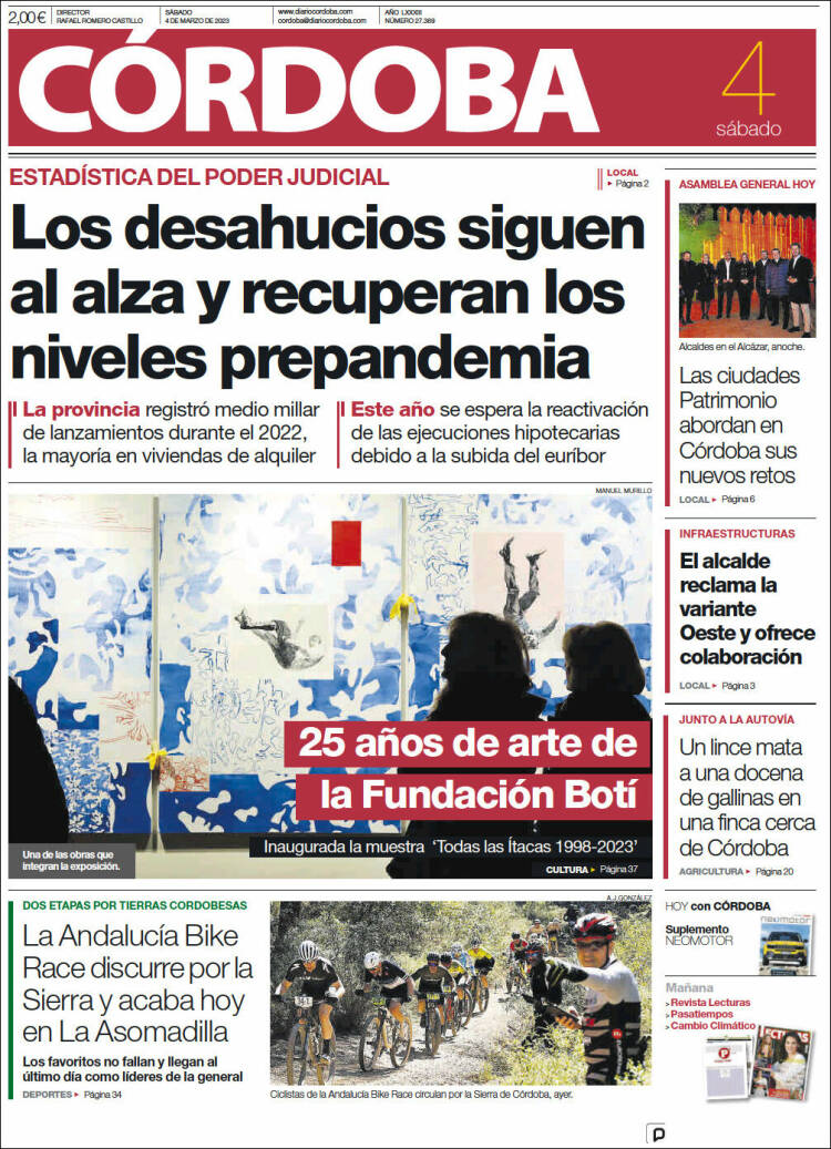 Portada de Diario de Córdoba (España)