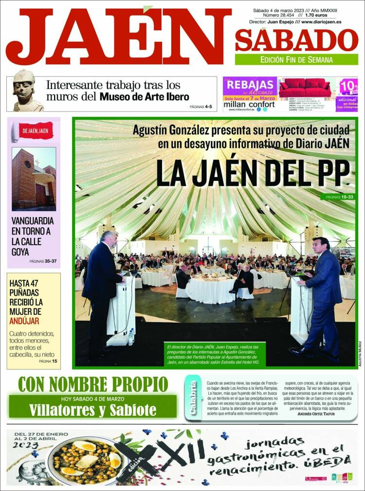 Portada de Diario Jaén (España)