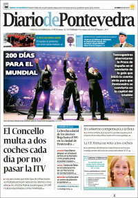 Portada de Diario de Pontevedra (España)