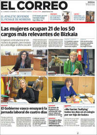 Portada de El Correo (España)