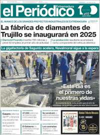 Portada de El Periódico de Extremadura (España)