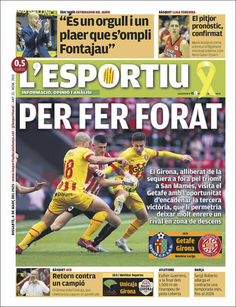 Portada de L'Esportiu : Girona (España)