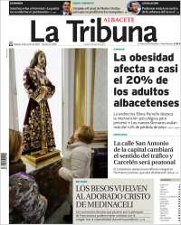 Portada de La Tribuna de Albacete (España)