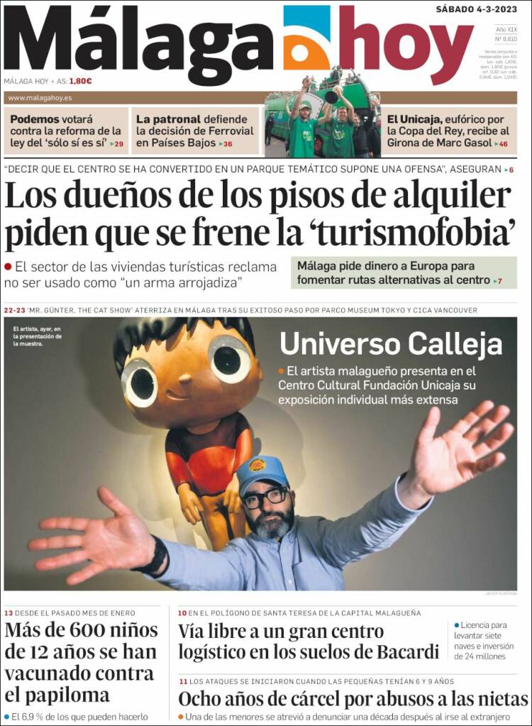 Portada de Málaga Hoy (España)