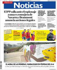 Portada de Noticias de Navarra (España)