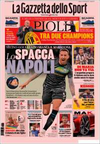 Portada de La Gazzetta dello Sport (Italie)