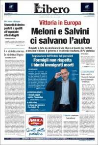 Portada de Libero (Italie)
