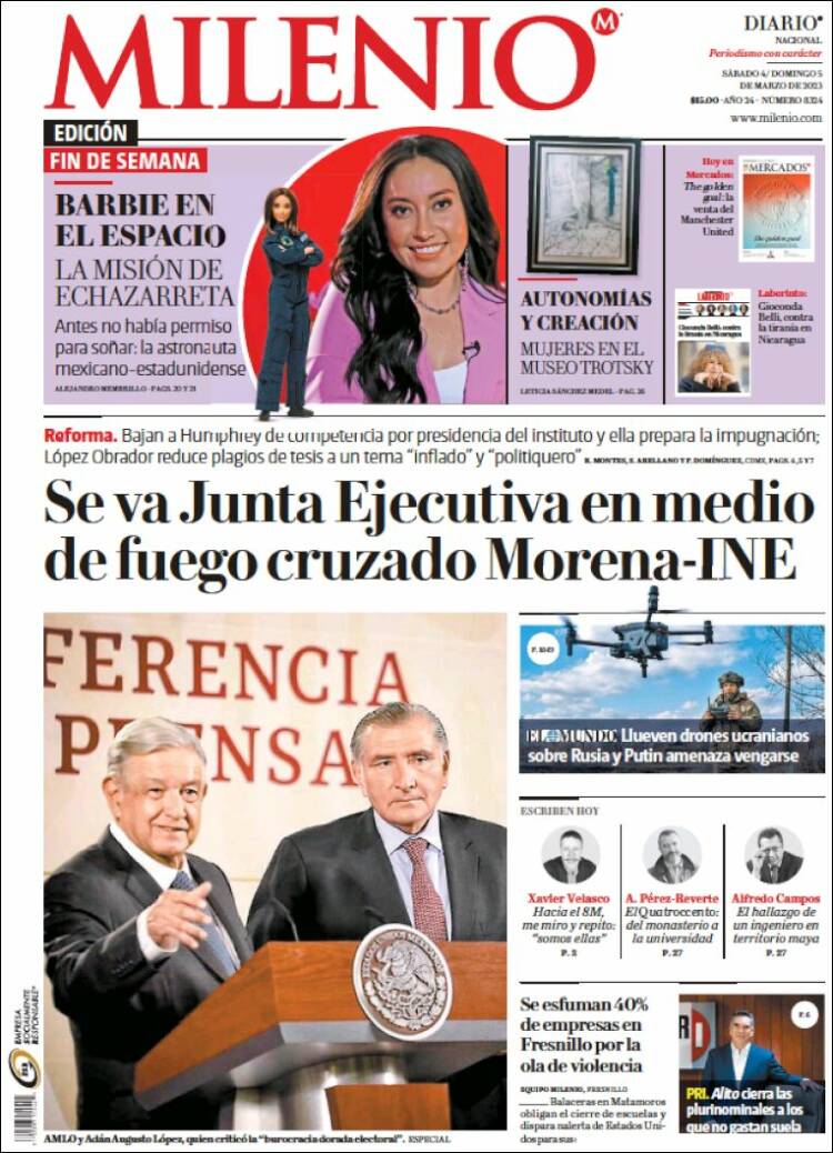 Portada de Milenio (México)