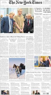 Portada de New York Times (USA)