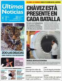 Portada de Últimas Noticias (Venezuela)