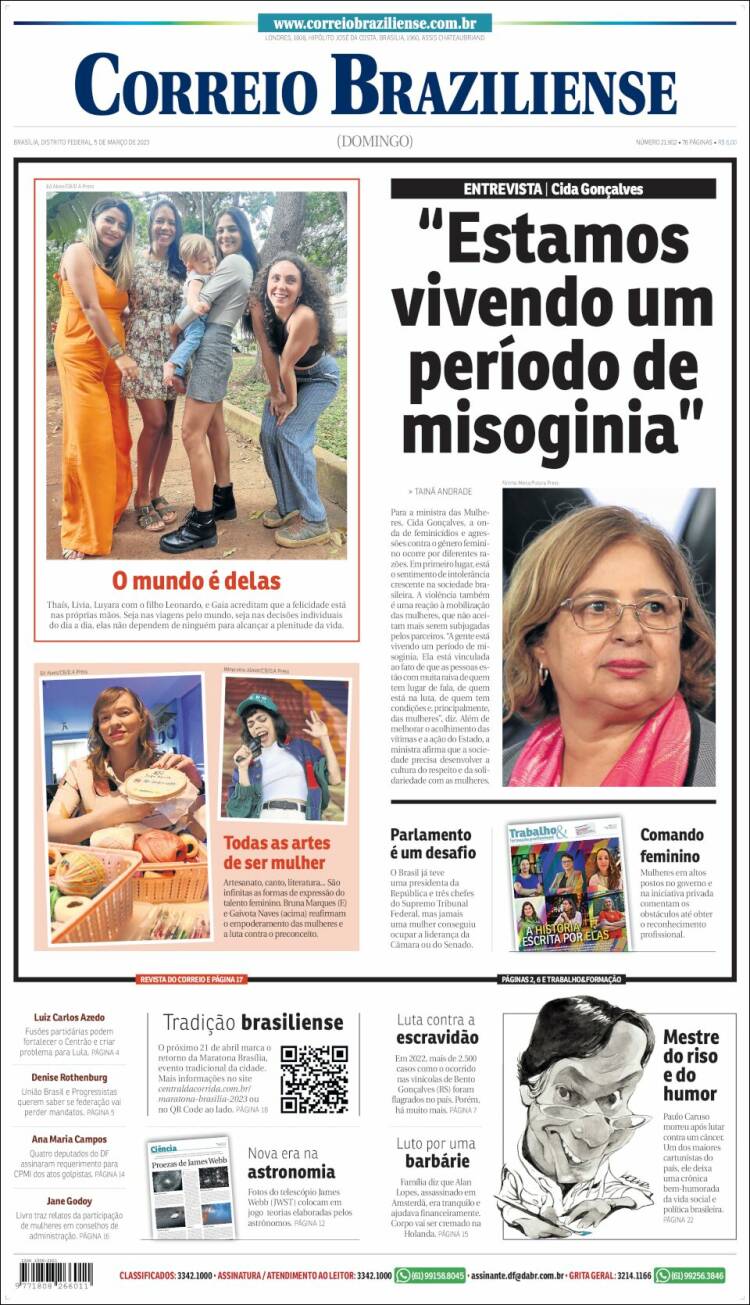 Portada de Correio Braziliense (Brasil)
