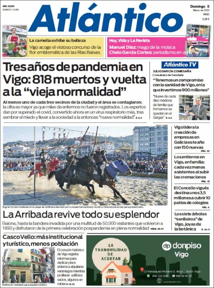 Portada de Atlántico Diario (Espa&ntilde;a)