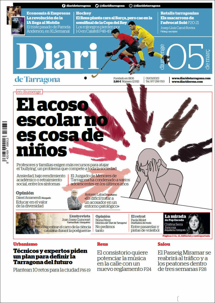 Portada de Diari de Tarragona (Espa&ntilde;a)