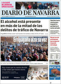 Portada de Diario de Navarra (España)