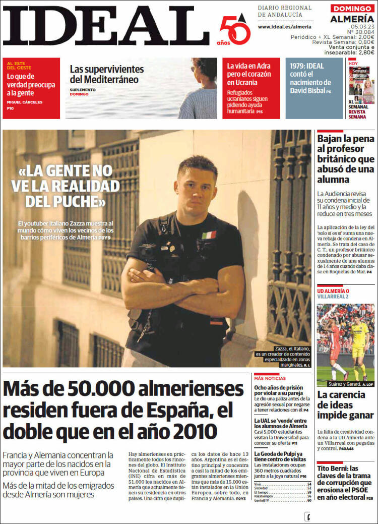 Portada de Ideal Almeria (Espa&ntilde;a)