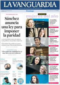 Portada de La Vanguardia (España)