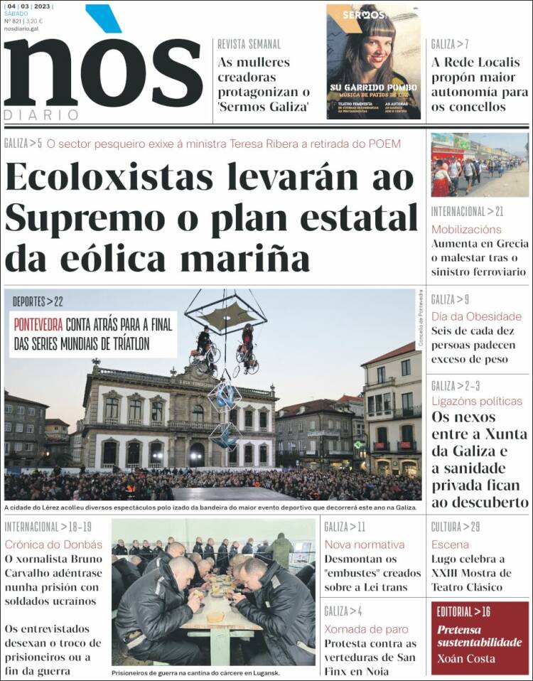 Portada de Nòs Diario (Espa&ntilde;a)