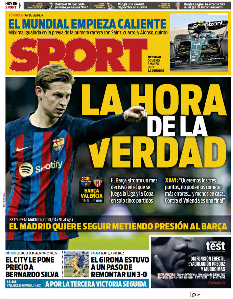 Portada de Sport (España)