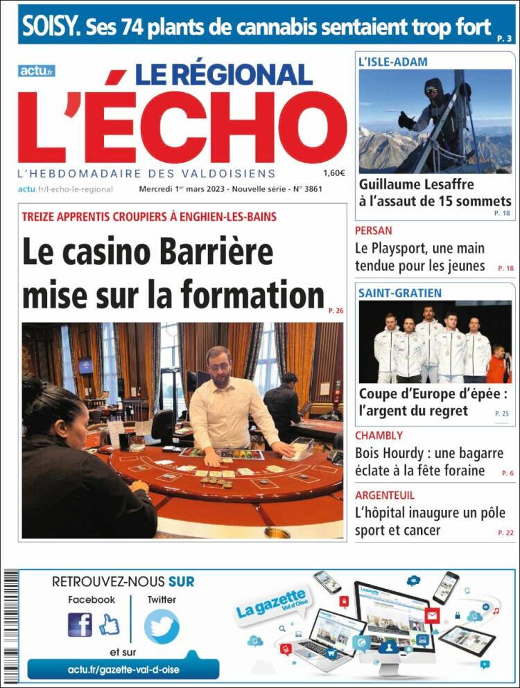 Portada de L'Echo de la Haute-Vienne (France)