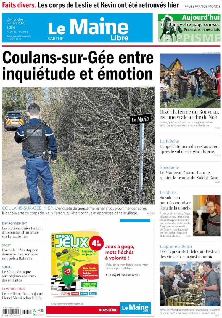 Portada de Le Maine Libre (France)