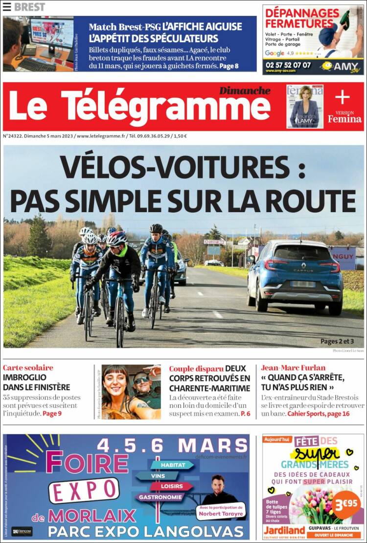 Portada de Télégramme (France)